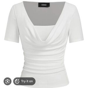 NWT cider scoop neck tee